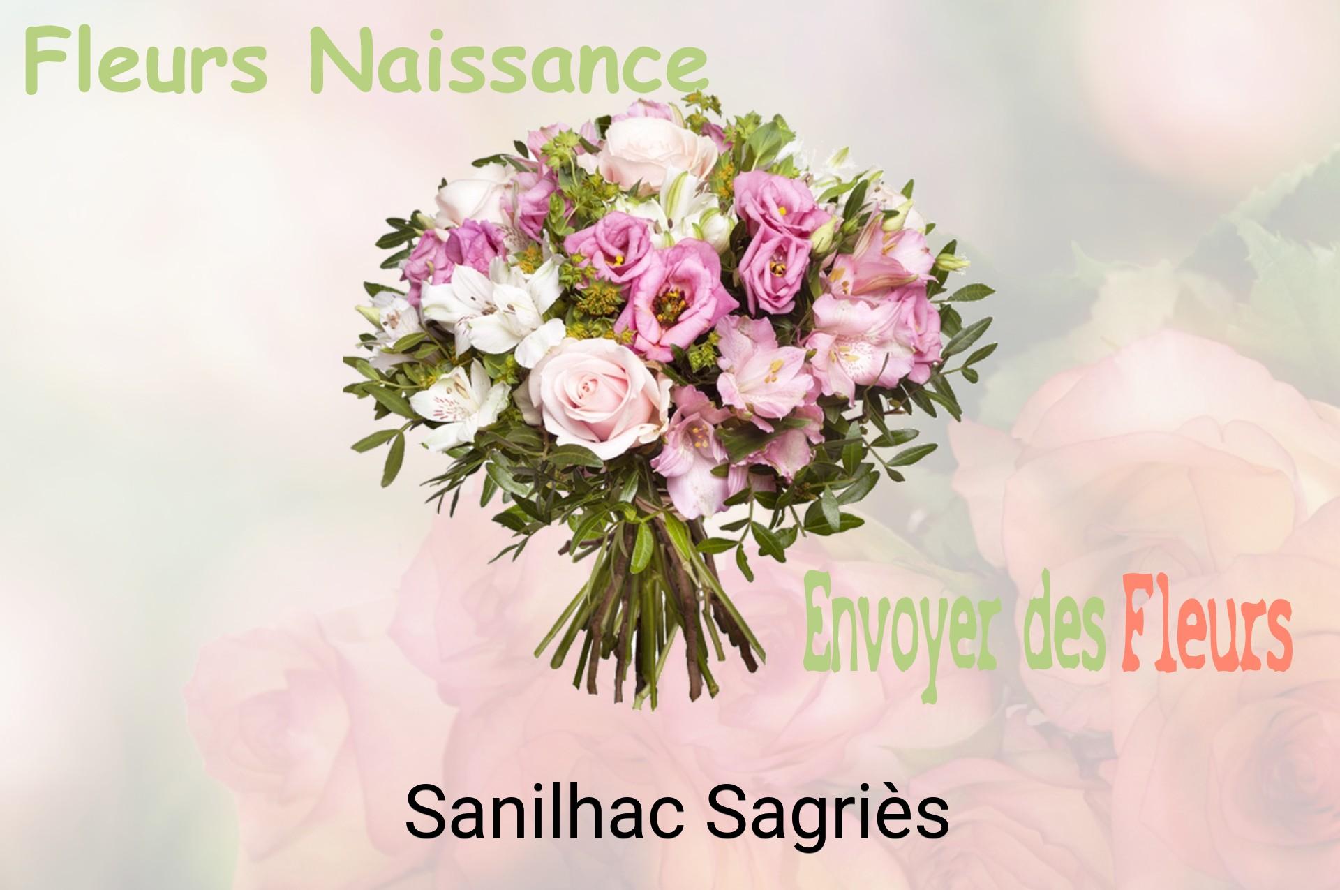 Bouquet de fleurs de naissance livré à Sanilhac-Sagriès